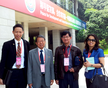 with Thai delegates