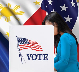 Fil-Am early voter in US